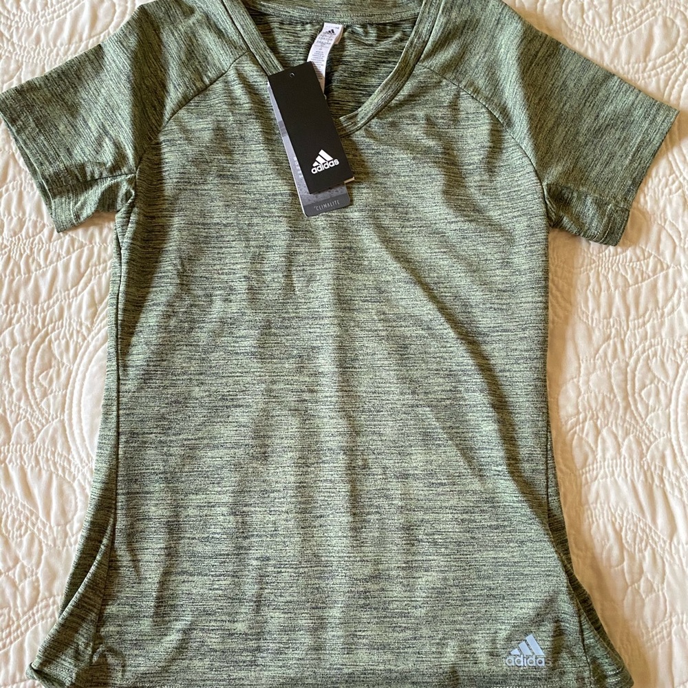 adidas v-neck climalite top